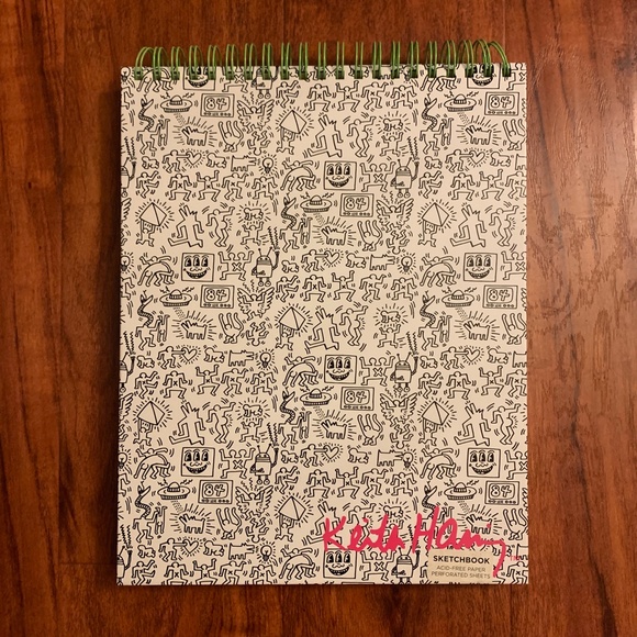 NWT Keith Haring Small Notebook Large Spiral Sketchbook Set Art Draw Paint - Picture 12 of 16